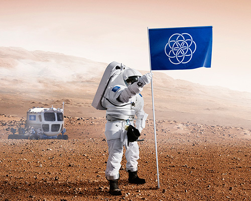 oskar pernefeldt envisions the international flag of planet earth