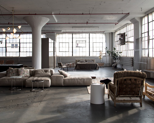 piero lissoni pairs design classics with locally-produced pieces in brooklyn loft
