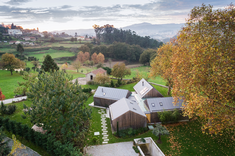 prod architecture house with four houses portugal designboom