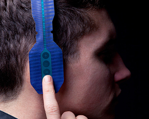 maxime loiseau forms super-thin headphones with printed electronics