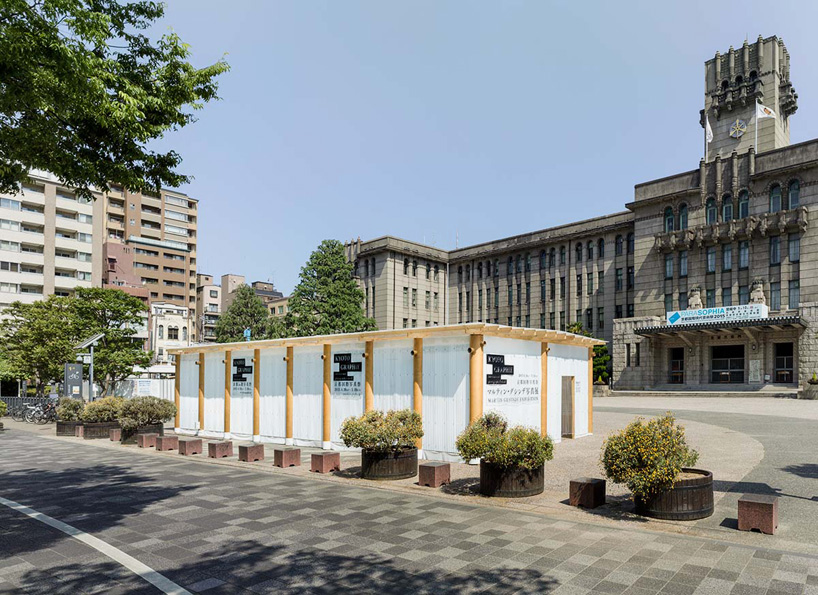 shigeru ban constructs temporary pavilion for kyoto photography festival