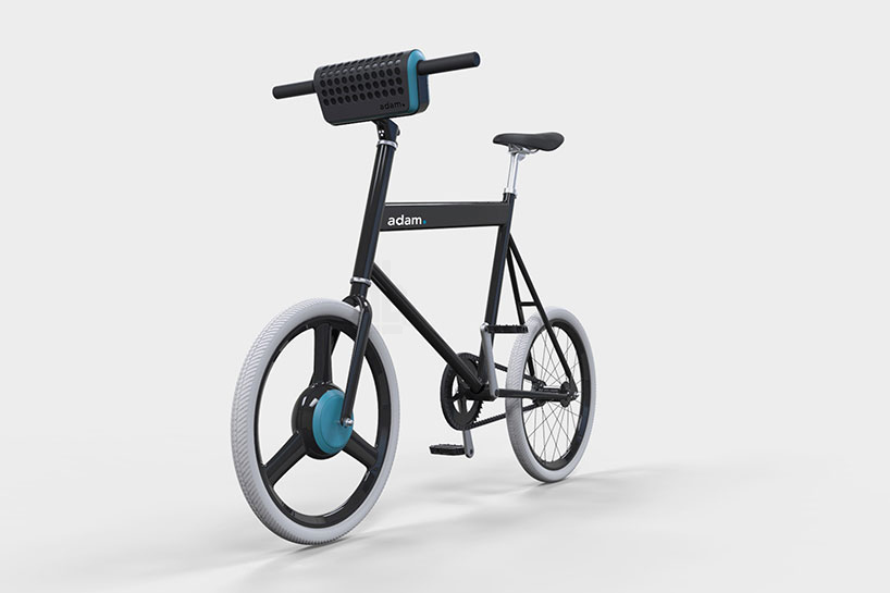 urban adam. e-bike concept includes detachable battery and speaker
