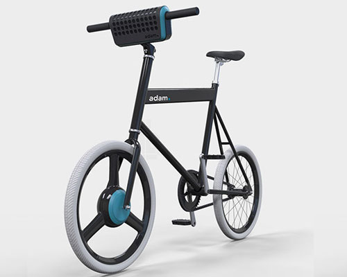 urban adam. e-bike concept includes detachable battery and speaker