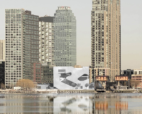 work underway at steven holl's hunters point community library in new york
