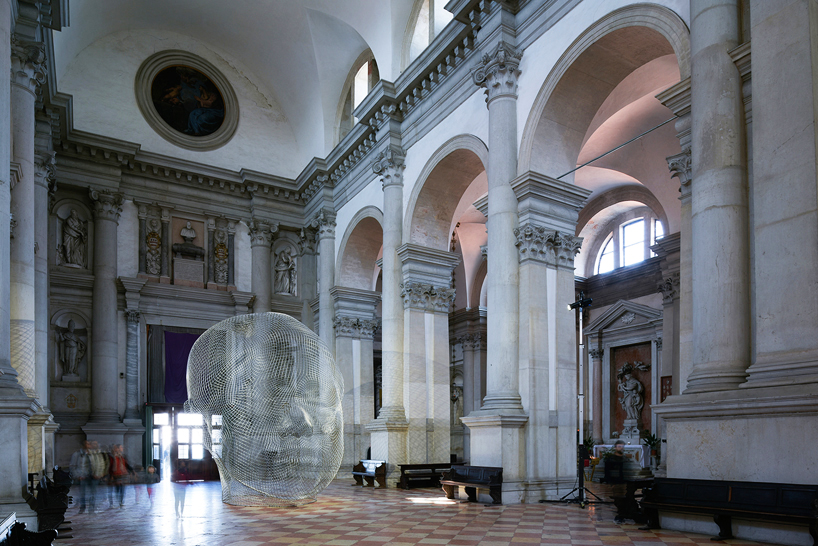 jaume plensa brings sculptural installations together for the venice art biennale
