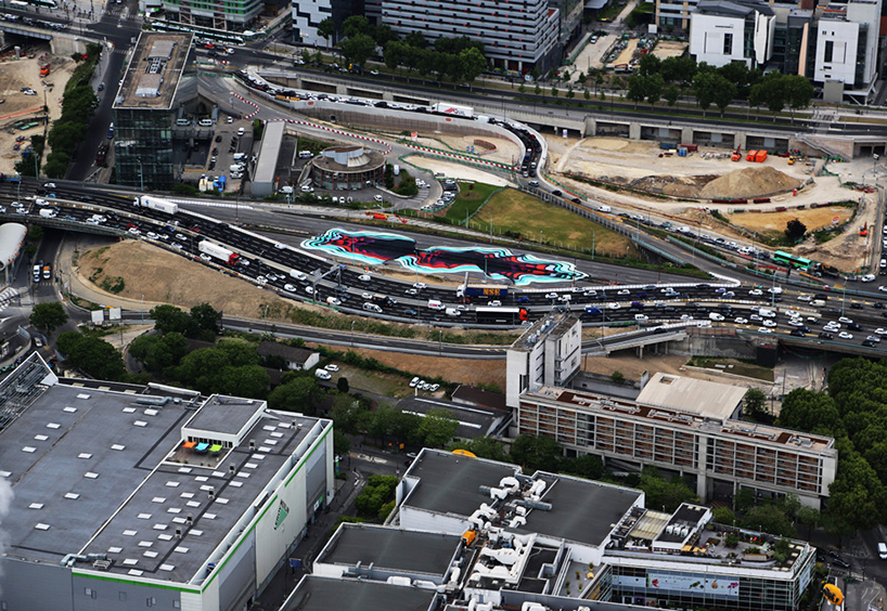 1010 highway paris optical illusion le p&eacute;riph&eacute;rique