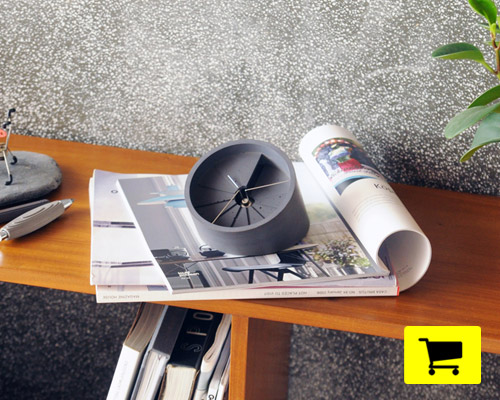 4th dimension table clock adds physical depth to the passage of time