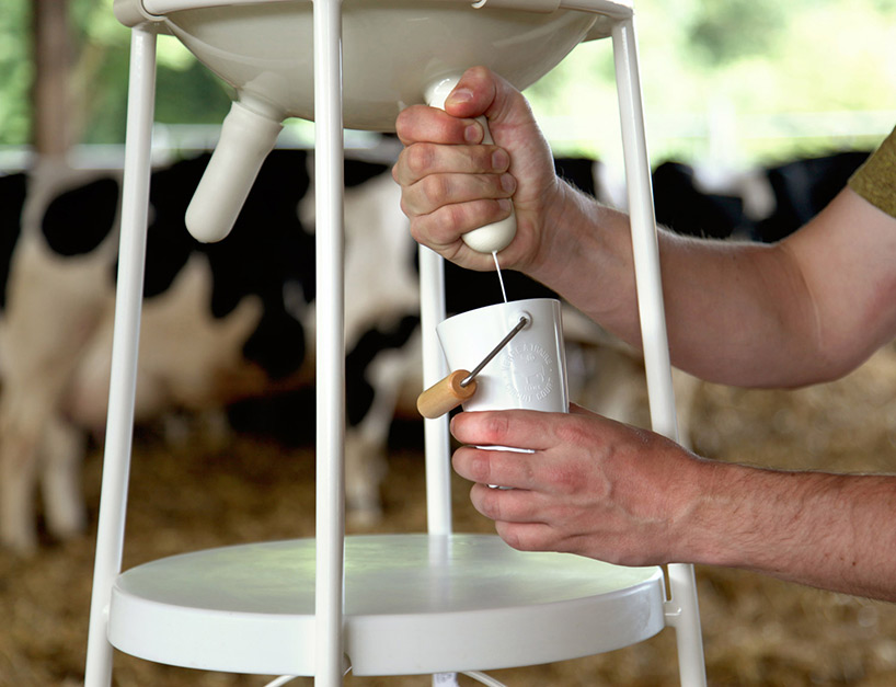 5.5 design studio's vache à lait reconnects dairy consumers and producers