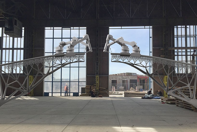 ambitious plans by MX3D to 3D print metal bridge modeled by joris laarman