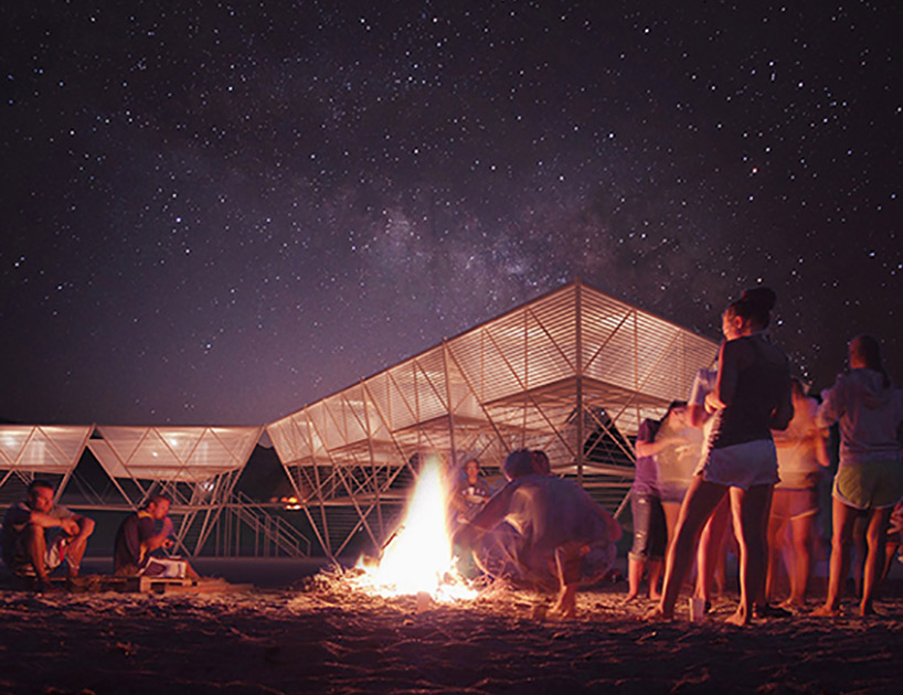 lanterns sea village surfers barberio colella arc designboom
