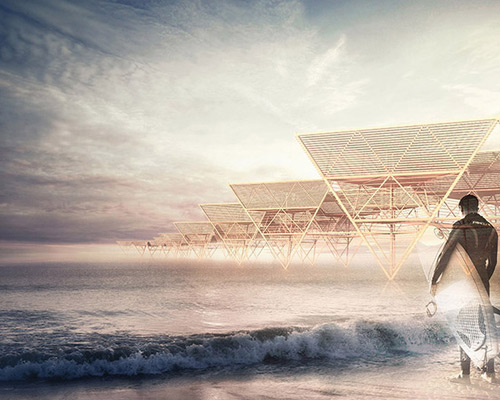 conceptual lanterns sea village provides temporary housing for surfers