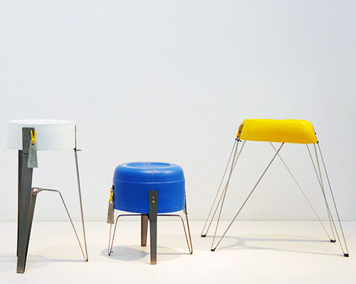 tachtit stools showcase the unseen details of abandoned containers