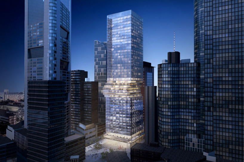 bjarke ingels group BIG metz mixed use tower frankfurt germany designboom