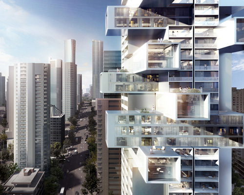 ole scheeren reveals plans for a geometrically extruded skyscraper in vancouver