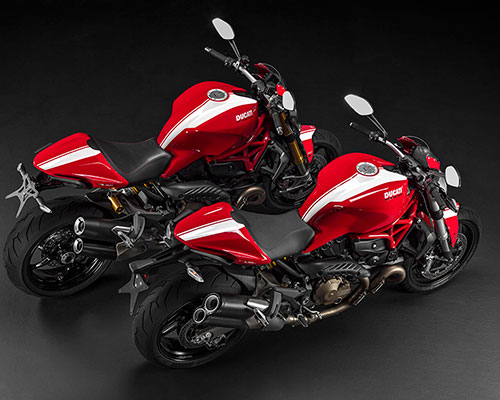 ducati monster stripe series delivers directly from the racetrack to the road