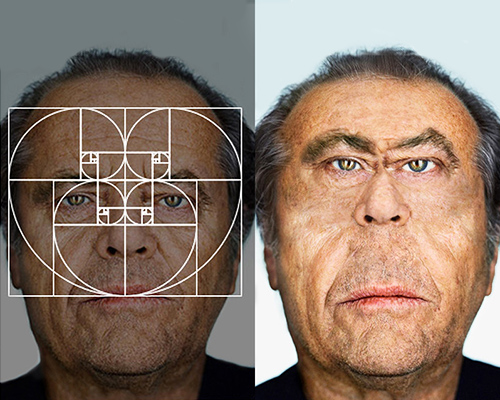 the golden ratio turns famous faces into fibonacci celebrities