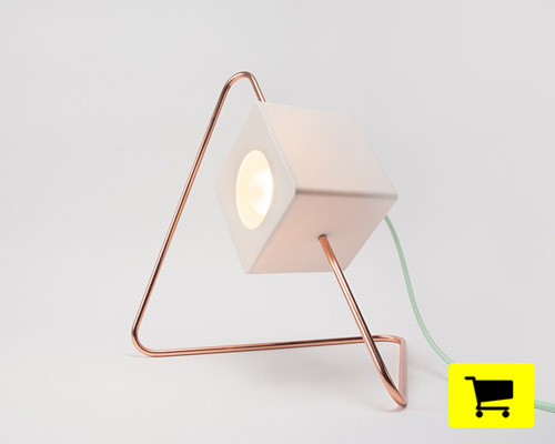 focal point lamp presents contrasting forms in functional work