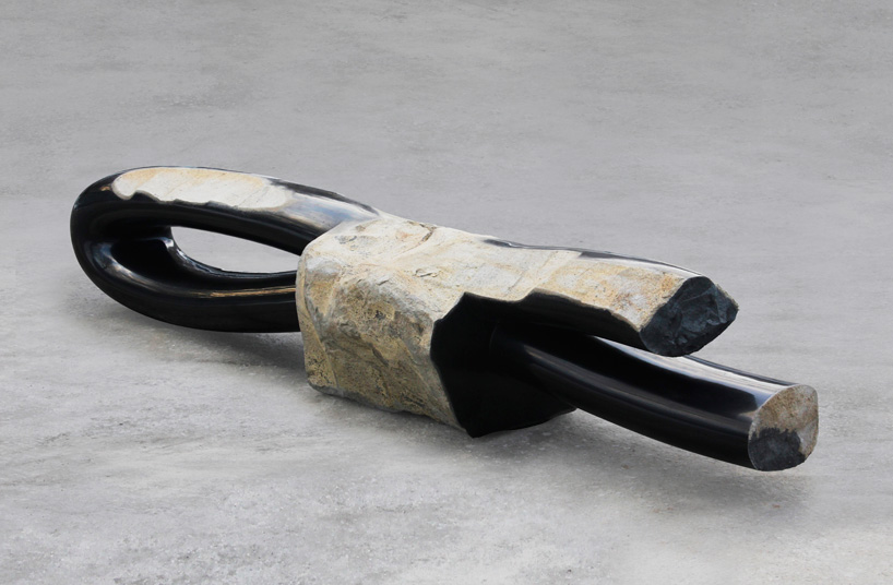 basalt benches by byung hoon choi for design miami/basel 2015