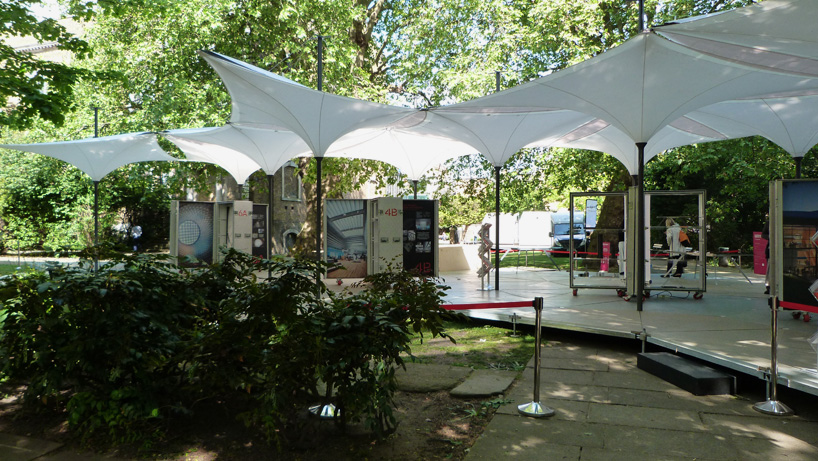 grimshaw architects elements tensilation pavilion clerkenwell design week designboom