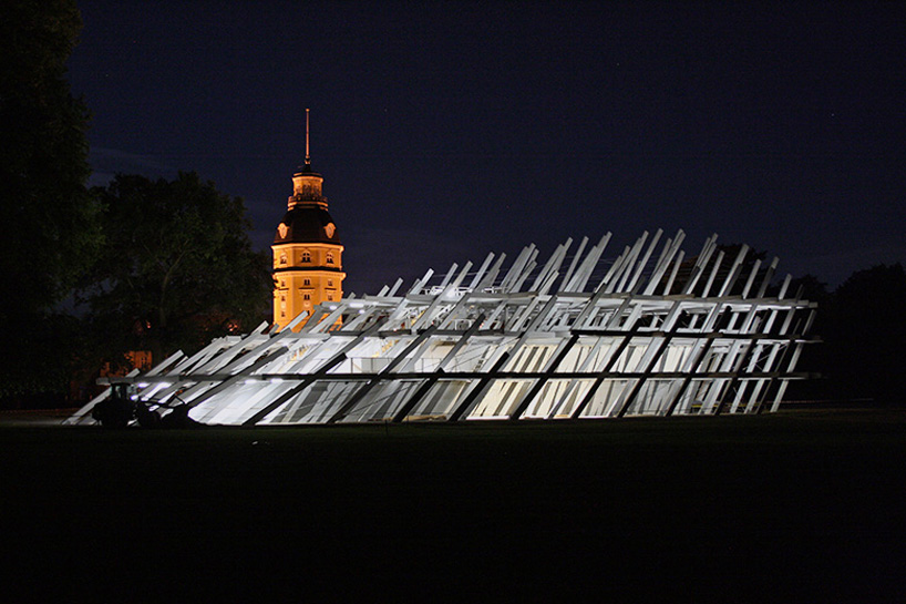 jurgen mayer h. pavilion for the city jubilee schlossgarten karlsruhe designboom