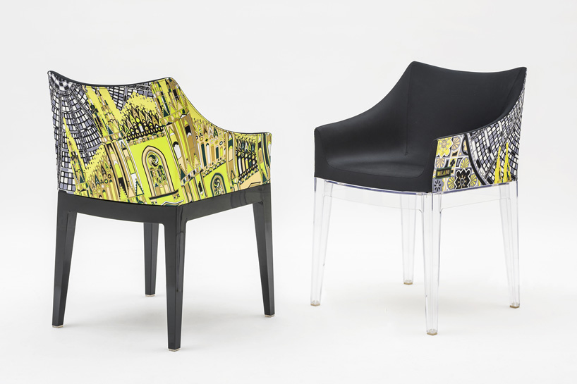 kartell x emilio pucci present madame milano armchair celebrating expo 2015