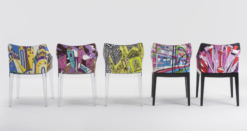 kartell x emilio pucci present madame milano armchair celebrating expo 2015