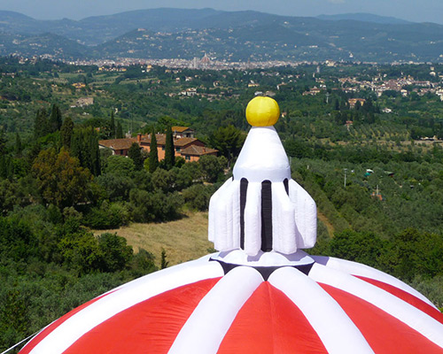lapo binazzi recreates florence's brunelleschi dome as inflatable form