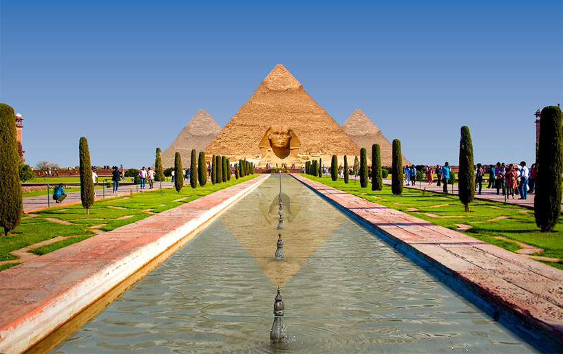 lost landmarks are digitally inserted in the wrong places