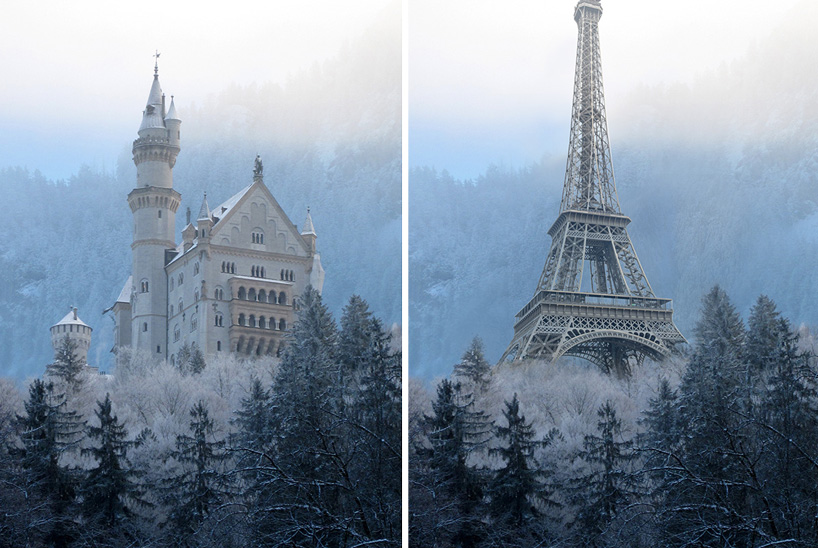 lost landmarks are digitally inserted in the wrong places