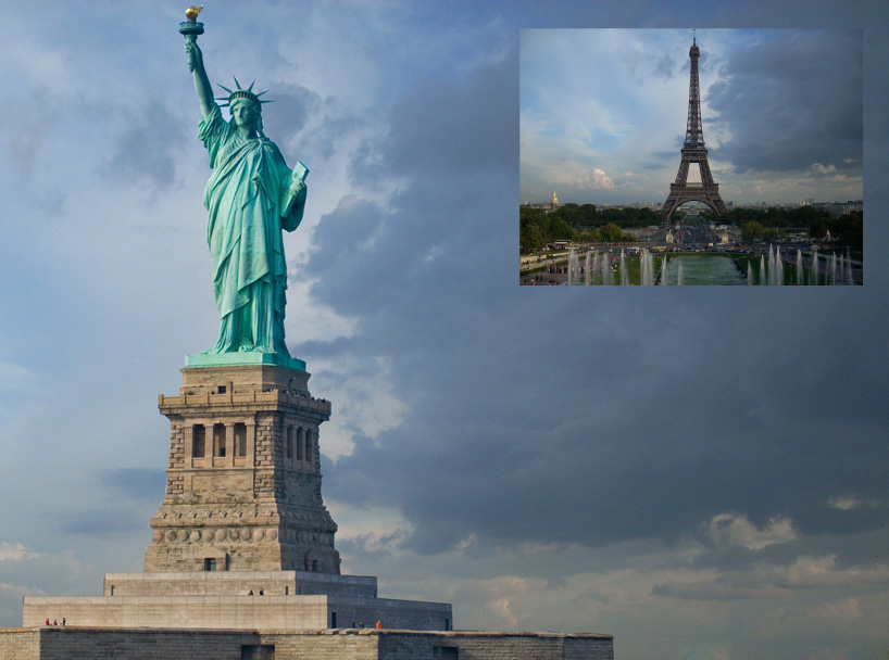 lost landmarks are digitally inserted in the wrong places