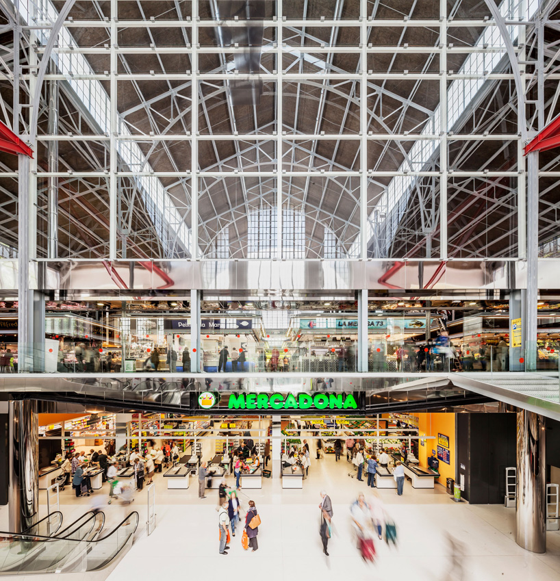 mateo arquitectura ninot market renovation barcelona designboom
