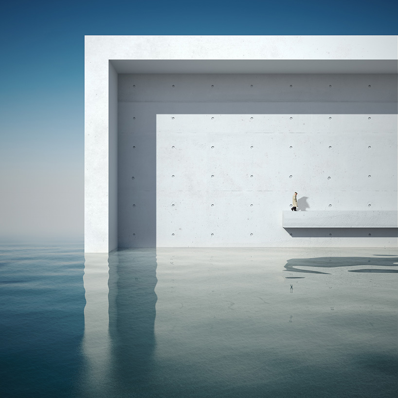 michele durazzi's surreal cityscapes juxtapose nature and architecture