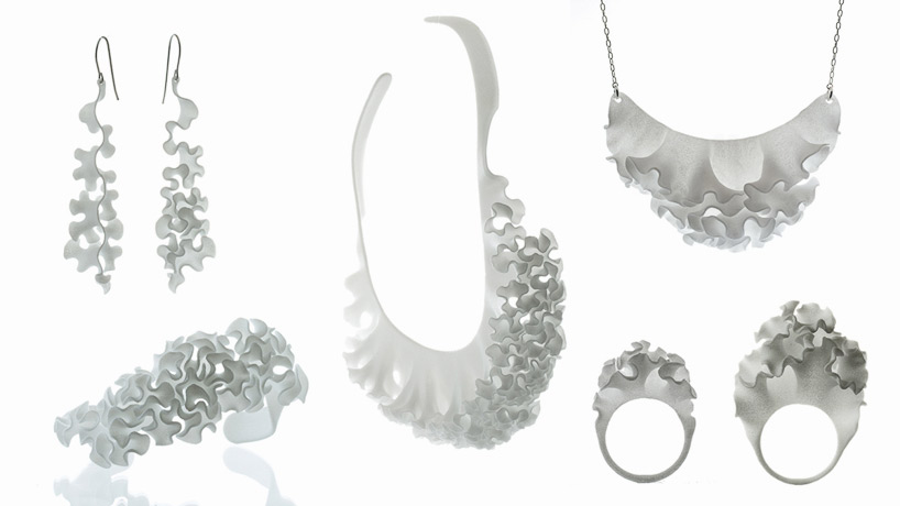 nervous system floraform 3D printed jewelry designboom