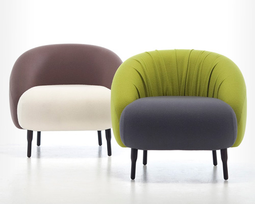 nigel coates' bump sofa for l'abbate offers voluptuous comfort