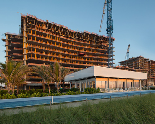 the surf club four seasons by richard meier tops out in florida
