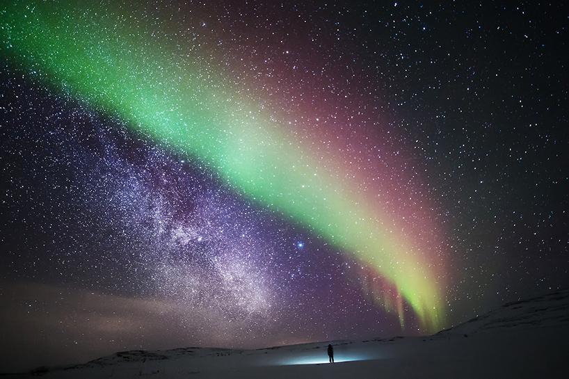 tiina törmänen's self-portraits amongst the stars of finnish lapland