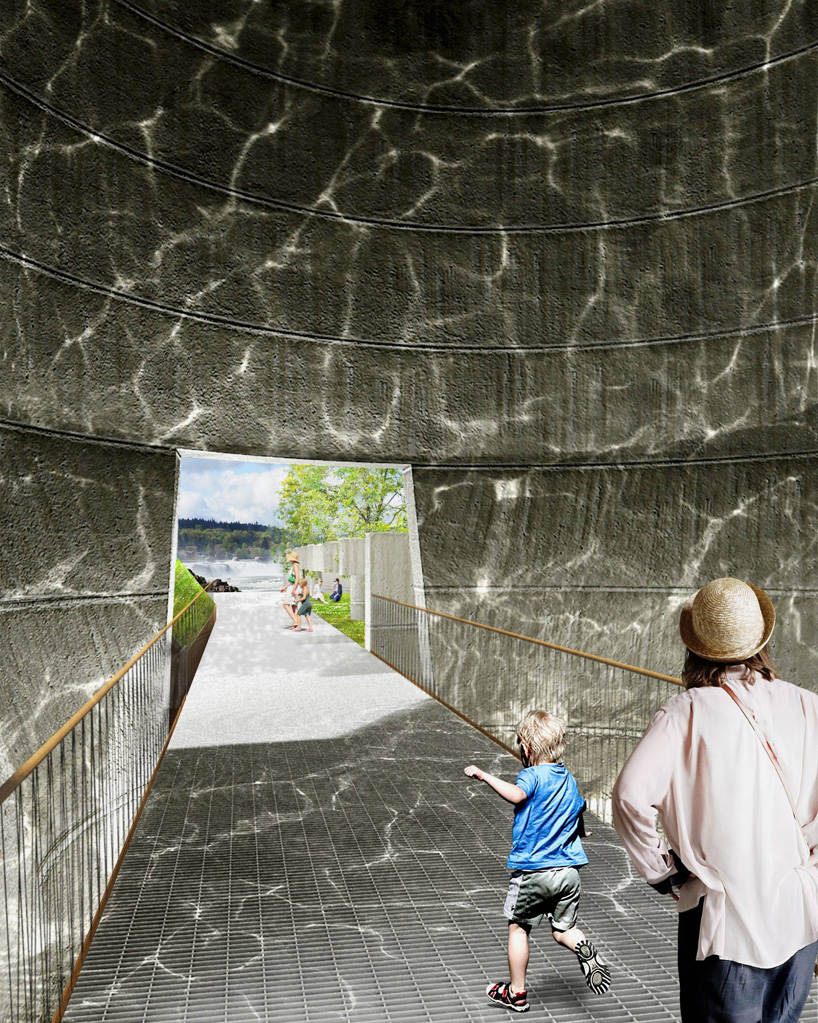 snohetta willamette falls riverwalk oregon designboom