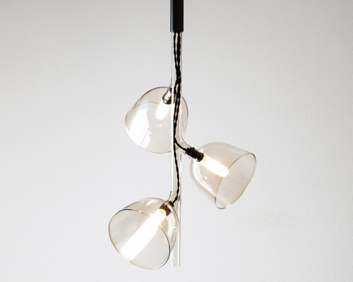 something. design studio's glass labo pendant lamp for penta