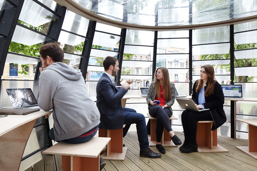 tate harmer treexoffice park hack coworking pop up office london designboom