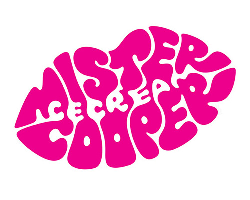 johnson banks seals mr cooper ice cream identity with typographic kiss