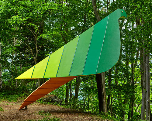 birds eye view treehouse by noma bar for the ando foundation