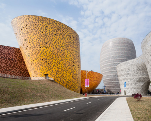 liling ceramic museum by archea associati composed of vase-like volumes