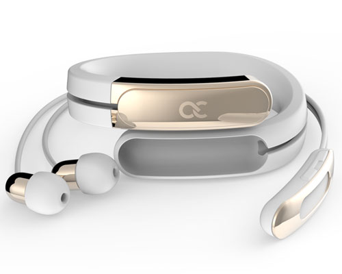 carry headphones around your wrist with wearable helix cuff