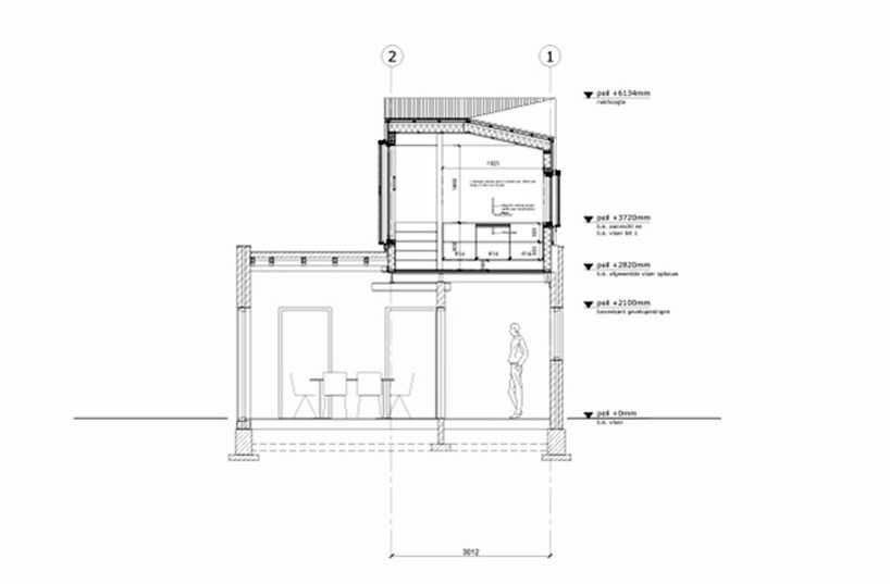 bloot architecture sculptural roof extension