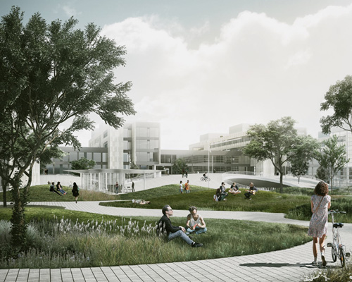 COBE plans vast undulating square for the university of copenhagen