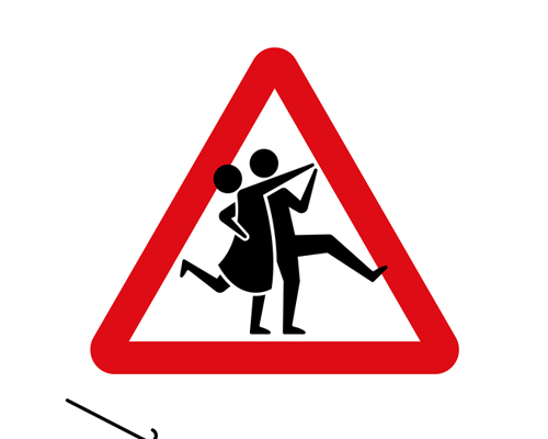 graphic designers reimagine the elderly people road sign