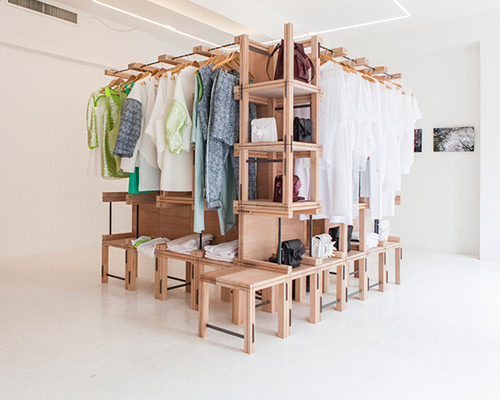 elie metni creates modular centerpiece for starch boutique