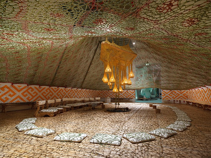 ernesto neto + the huni kuin tribe turn vienna's TBA21 into a spiritual space
