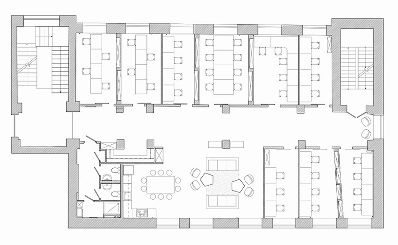 esthet salt office redesign renovation designboom