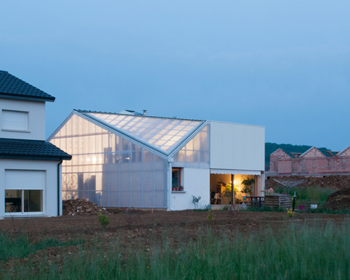 gens realizes individual hangar residence in suburban france